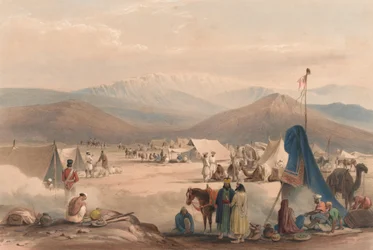 The Encampment at Dadur, with the Entrance to the Bolan Pass