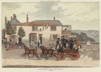 On the Highgate Road - "The Woodman"