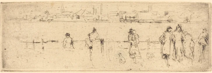 A Sketch on the Embankment, c. 1884-1886