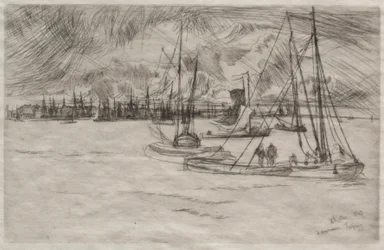 Amsterdam from the Tolhuis, 1863