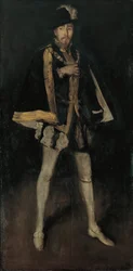 Arrangement in Black, No. 3: Sir Henry Irving as Philip II of Spain, 1876, reworked 1885
