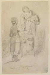 Barber in Mainz, 1858