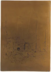 Cancelled Printing Plate for The Piazzetta, 1879-1880