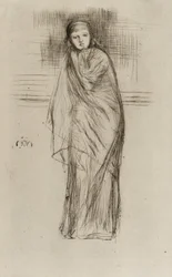 Draped Model, 1870