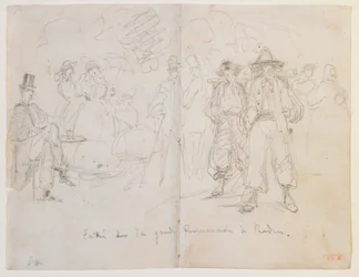 Entry on the Grand Promenade at Baden, 1858