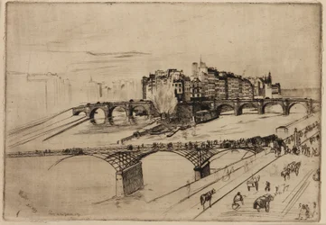 Isle de la Cité, Paris, 1859