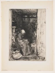 La Vieille aux Loques from Twelve Etchings from Nature