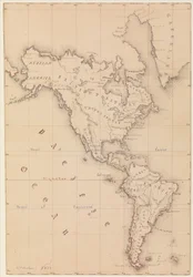 Map of the Western Hemisphere (from Sketchbook)