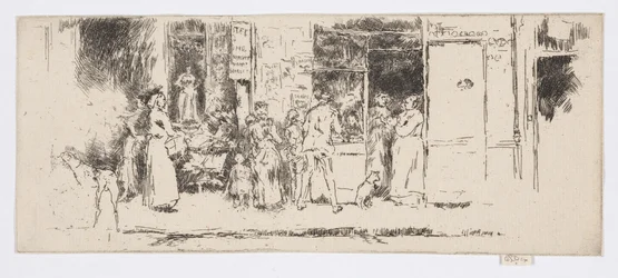 Newspaper-Stall, Rue de Seine, c.1892-93