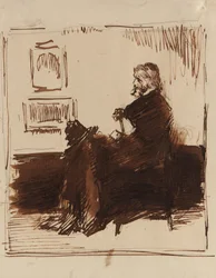 Portrait Sketch of Thomas Carlyle