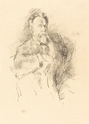 Sketch of William E. Henley, 1896