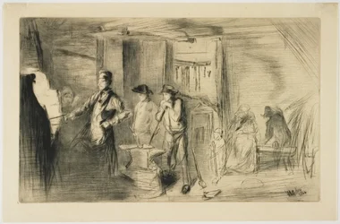 The Forge from Sixteen Etchings of Scenes on the Thames and Other Subjects