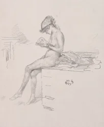 The Little Nude Model Reading