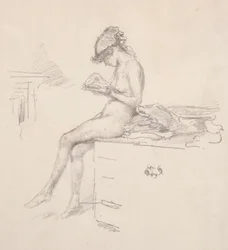 The Little Nude Model Reading