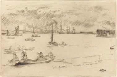 The Thames Towards Erith, c. 1877