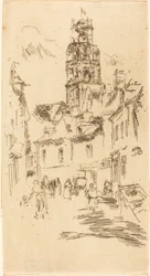 Tour St. Antoine, Loches, 1888