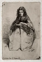 Twelve Etchings from Nature: Fumette, 1858