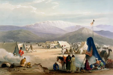 British Army Camp at Dadur at the Entrance to the Bolan Pass, First Anglo-Afghan War