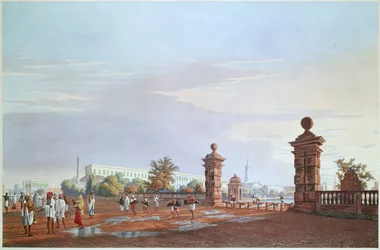 Tank Square from the West, Engraved by Robert Havell, Pub. 1824