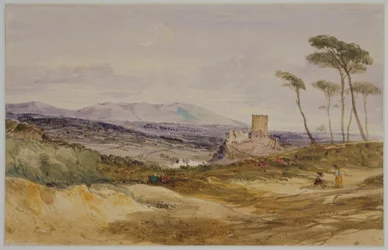 Landscape with Castle and Figures