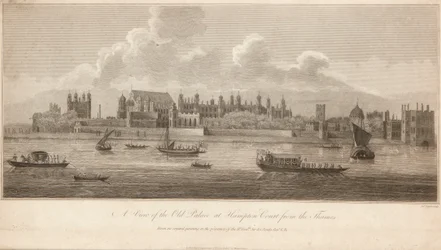 A View of the Old Palace of Hampton Court from the Thames