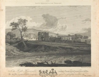 Distant View of Whalley Abbey