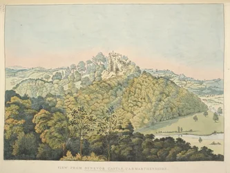 View from Dynevor Castle, overlooking the River Towy and Golden Grove