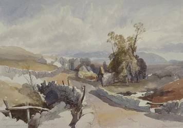 Country Road with Cottages
