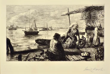 A Market Boat, Holland