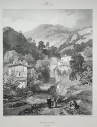 Picturesque and Romantic Journeys in Old France. Auvergne: Cascades of Thiers