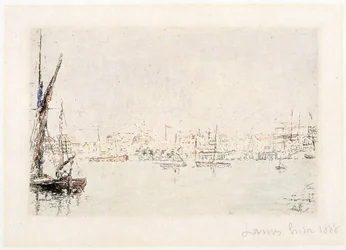 View of the Harbour of Ostend