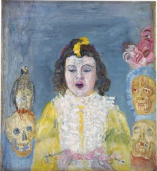 Girl with Masks (Communion)