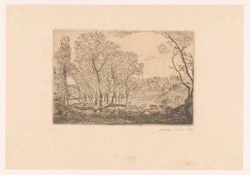 Landscape with Poplars by the Water