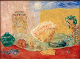 Shells, Roses, and Vases