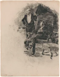 Seated and Standing Gentleman