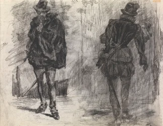 Two Spanish Soldiers, One Seen from the Front, the Other from the Back