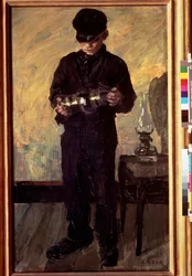 The little oil lamp repairman