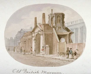 View of the old British Museum, Bloomsbury, London