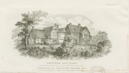 Shelton Old Hall: Steel Engraving