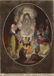 A Phantasmogoria; - Scene - Conjuring-up an Armed-Skeleton