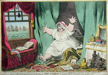 Dido in Despair, published by Hannah Humphrey