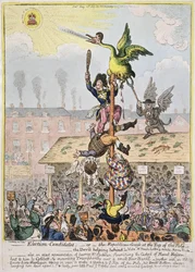Election Candidate, or the Republican Goose at the Top of the Pole, Published by Hannah Humphrey in 1807