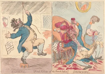 Fatal Effect of the French Defeat - Hanging and Drowning