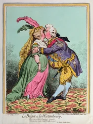 Le Baiser a la Wirtembourg, published by Hannah Humphrey in 1797