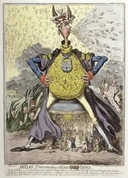 Midas Transmuting all into Gold Paper, published by Hannah Humphrey in 1797