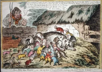 More Pigs than Teats, published by Hannah Humphrey in 1806