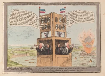 Opposition Telegraphs, or the little second-sighted Lawyer giving a true specimen of Patriotic Information