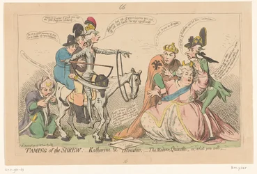Pitt Frightening Catherine the Great as Don Quixote, 1791