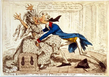 Political Ravishment - Or the Old Lady of Threadneedle Street in Danger!