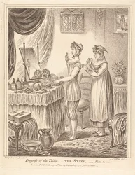Progress of the Toilet - The Stays, Plate I